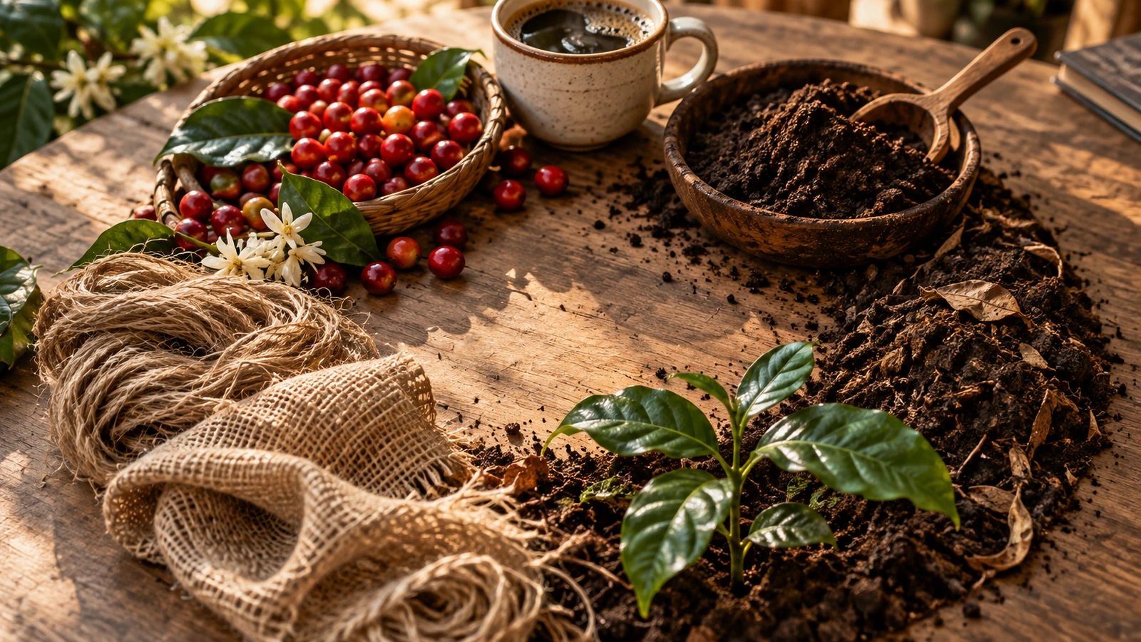 Economía circular del café: qué pasa con los residuos después de la taza